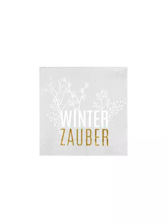 RAEDER | Servilletas navideñas de 25x25 cm WINTERZAUBER | 